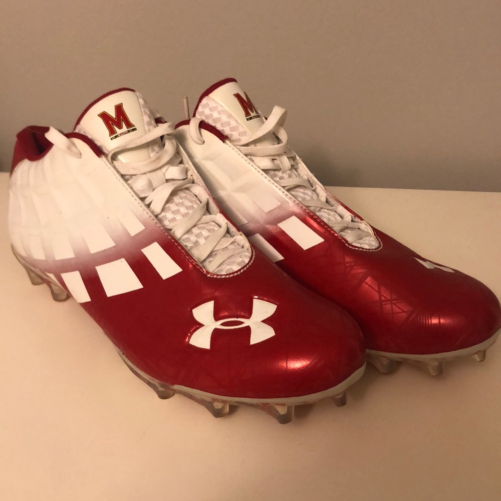 Under Armor University of Maryland cleats: Size 13